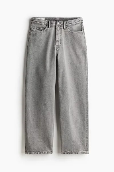 Джинсы H&M A/W 2024 Baggy, серый