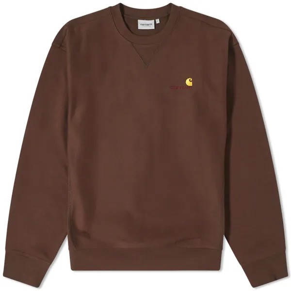 Свитер Carhartt Wip American Script, цвет Tobacco