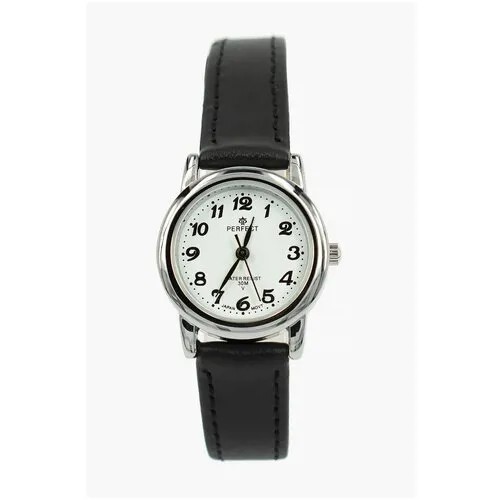 Perfect часы наручные, кварцевые, на батарейке, женские, металлический корпус, кожаный ремень, металлический браслет, с японским механизмом LX017-115-1
