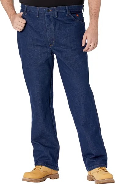 Джинсы Big & Tall Flame Resistant Premium Performance Slim Fit Jeans Wrangler, цвет Dark Denim