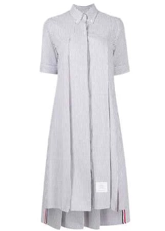 Thom Browne платье-рубашка из сирсакера