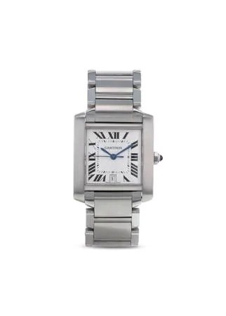 Cartier наручные часы Tank Française pre-owned 28 мм 1990-х годов