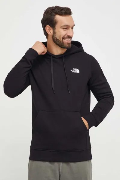 Хлопковая толстовка Simple Dome The North Face, черный