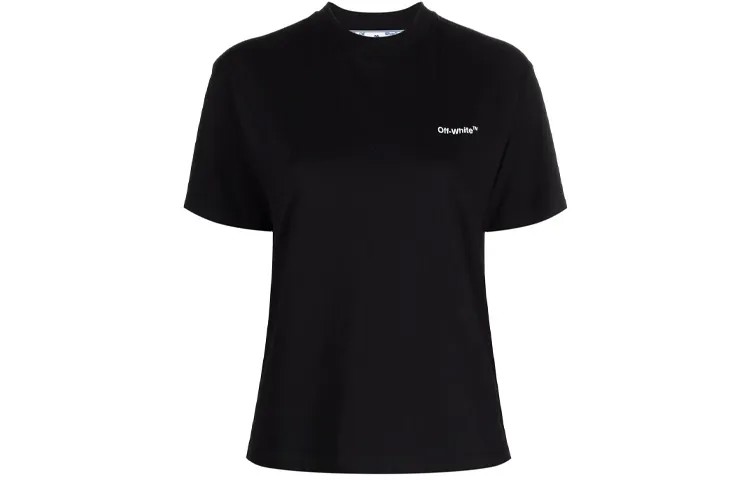 OFF-WHITE Женская футболка, цвет Black