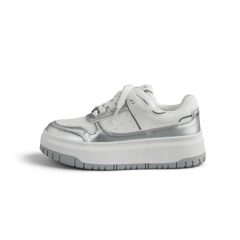 Кроссовки DOLIN COLLECTION Skateboarding Shoes Women's Low-top, серебряный