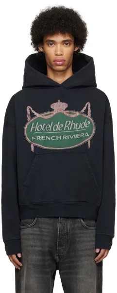 Толстовка «Черная Ривьера» Rhude, цвет Vintage black