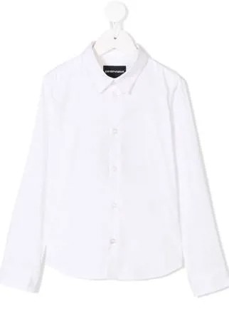 Emporio Armani Kids классическая рубашка на пуговицах