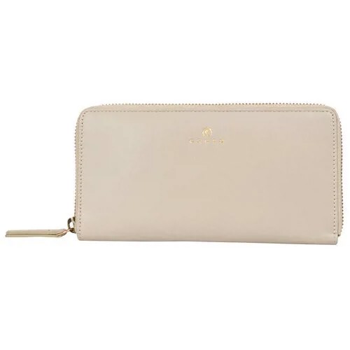 Кошелёк Cross Monaco, кожа наппа, бежевый, 19,5x10,2x2 см