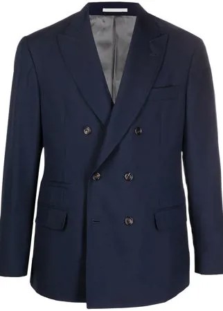 Brunello Cucinelli двубортный пиджак с заостренными лацканами