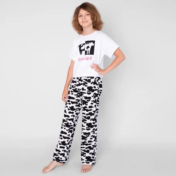 Bossa Nova Пижама для девочки (футболка, брюки) Симпл-димпл 363А-151