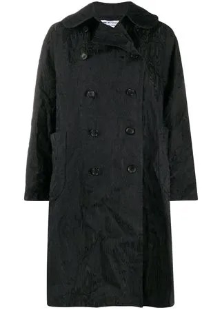 Comme Des Garçons Comme Des Garçons фактурное двубортное пальто