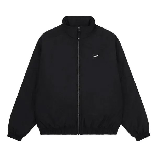Куртка Nike Solo Swoosh Satin Bomber Jacket (Asia Sizing) 'Black', черный