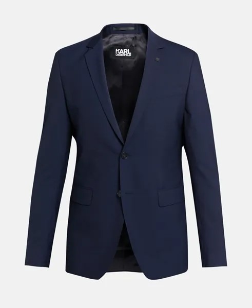Шерстяной пиджак Karl Lagerfeld, темно-синий