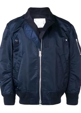 Sacai многослойная куртка-бомбер