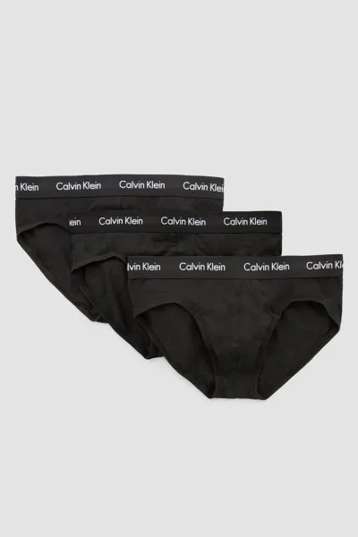 Комплект из 3 пар хипстеров из эластичного хлопка Calvin Klein, черный