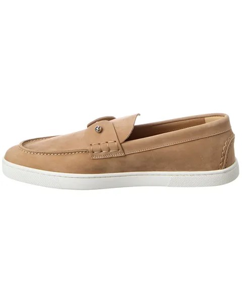 Christian Louboutin Chambeliboat Замшевые топсайдеры, коричневый