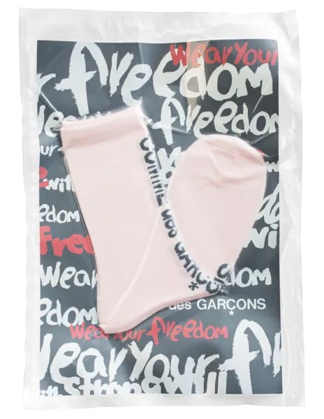 Розовые носки с логотипом