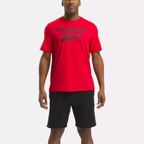 Футболка с большим сложенным логотипом Identity Reebok, красный