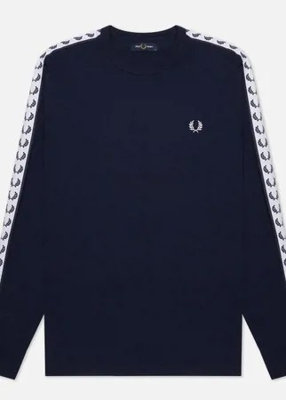 Мужской лонгслив Fred Perry LS Taped, цвет синий, размер S