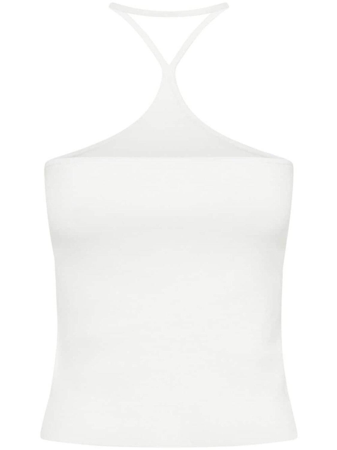 Dion Lee топ Reverse с вырезом халтер, белый