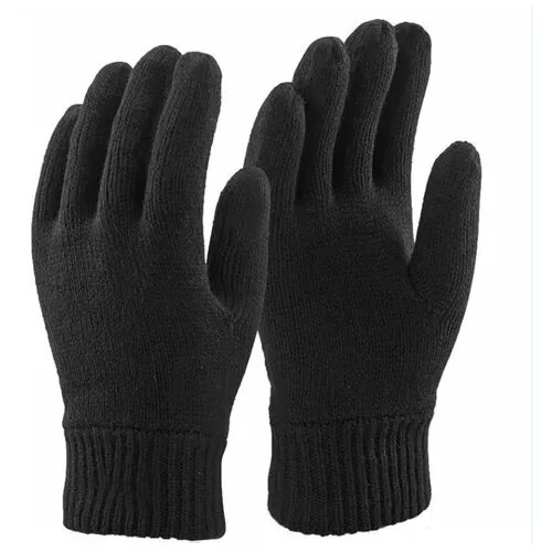 Перчатки Woolrich, демисезон/зима, вязаные, утепленные, размер М, черный