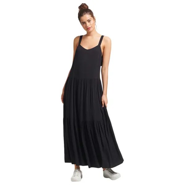 Платье Superdry Studios Woven Maxi, черный