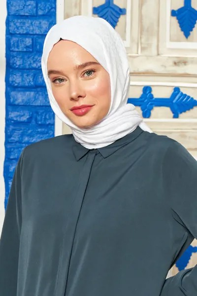 Палантин женский Madame Polo 5925, белый (доставка из-за рубежа)