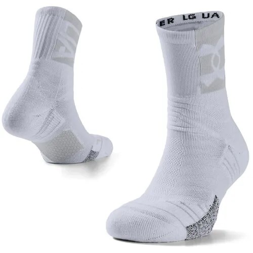 Носки Under Armour Playmaker Crew, размер 46-49, белый