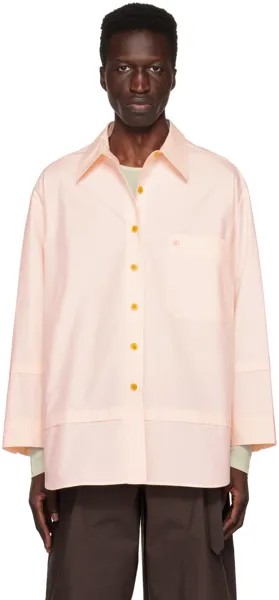 Розовая свободная рубашка LOW CLASSIC