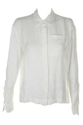 Рубашка Dkny цвета слоновой кости с карманом на пуговицах и кулиской XS XS