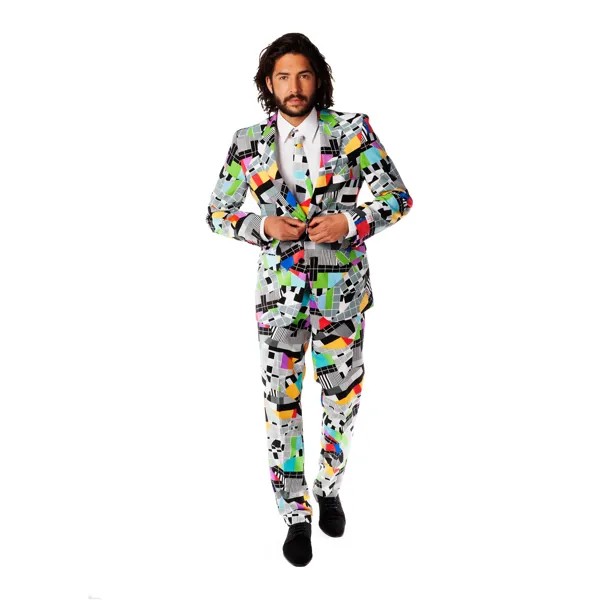 Мужской костюм и галстук приталенного кроя OppoSuits, Multi