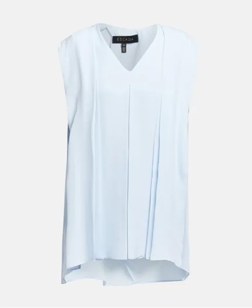 Шелковая блузка-рубашка Escada, цвет Slate Blue