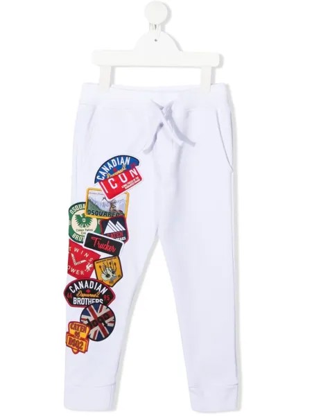 Dsquared2 Kids спортивные брюки с нашивками