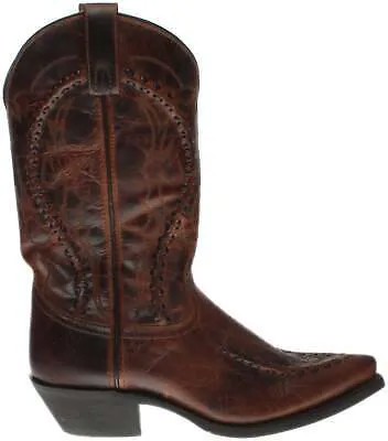 Мужские коричневые классические ботинки Laredo Laramie Snip Toe Cowboy 68434