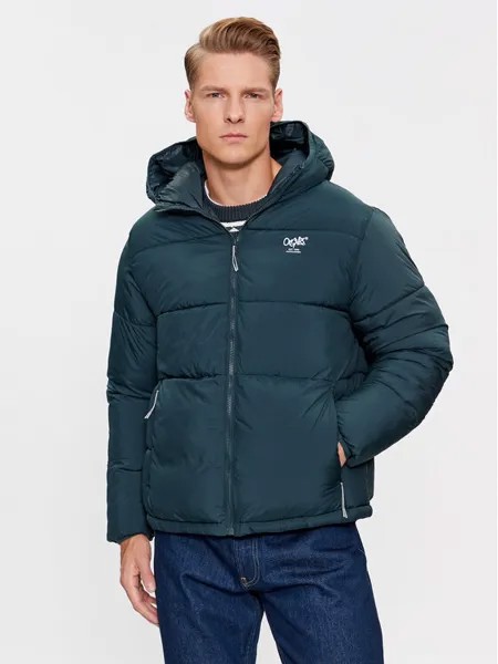 Пуховик стандартного кроя Jack&Jones, зеленый