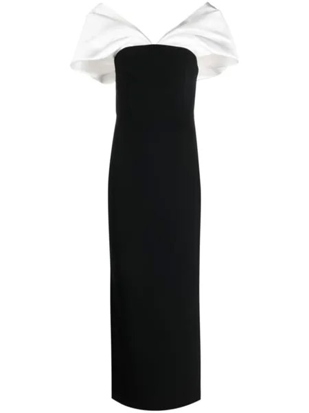 Solace London платье макси Dakota с открытыми плечами, черный