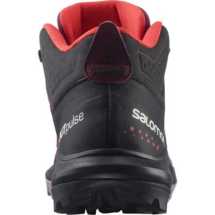 Походные ботинки Outpulse Mid GTX женские Salomon, цвет Grape Wine/Vanilla Ice/Poppy Red