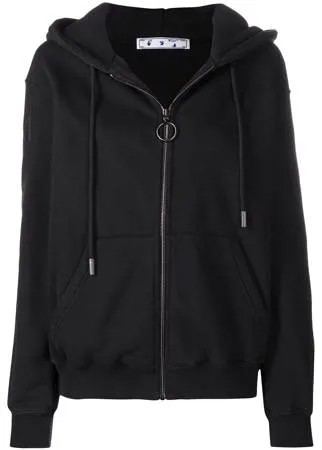 Off-White худи на молнии с логотипом Arrows