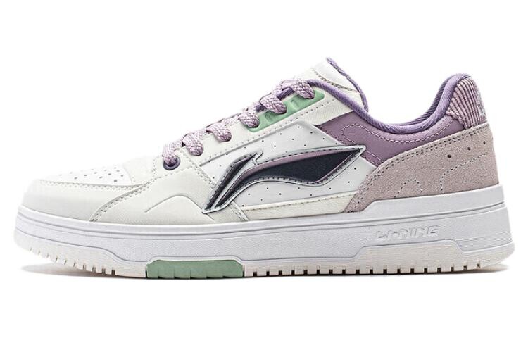Кроссовки LINING Tianji 2.0 Skateboarding Shoes Women's Low-top White/purple, фиолетовый