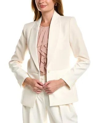 Bcbgmaxazria Женская куртка из бистрейч-крепа, белая, M