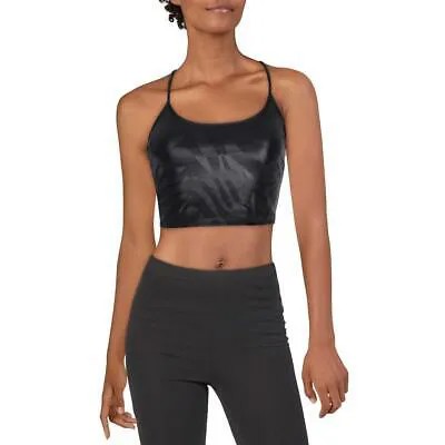 Женский спортивный бюстгальтер Koral Activewear Leah Black Racerback Athletic XS BHFO 9605