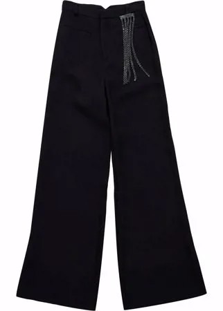 Christopher Kane широкие брюки со стразами