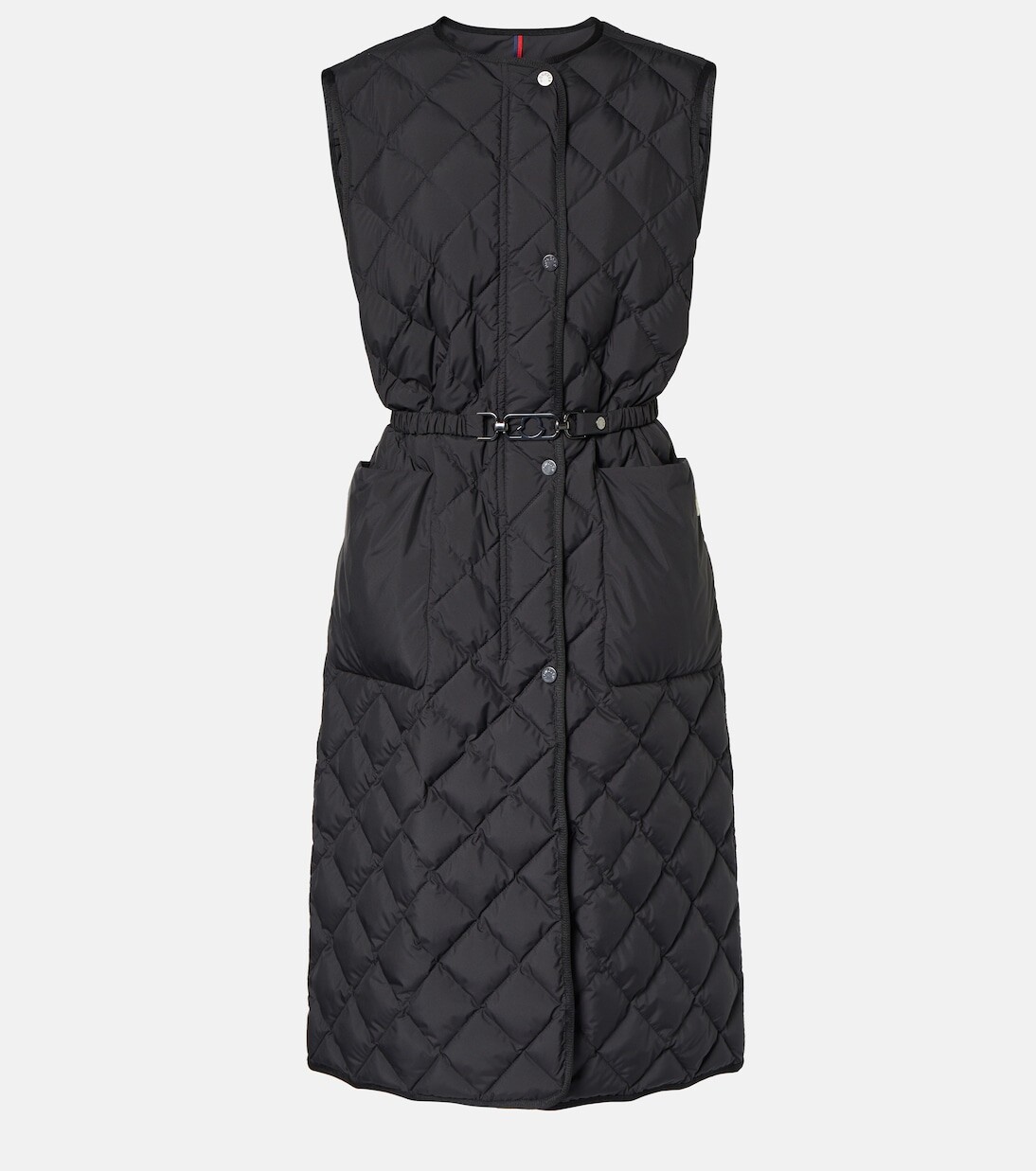 Бутор стеганый пуховик Moncler, черный