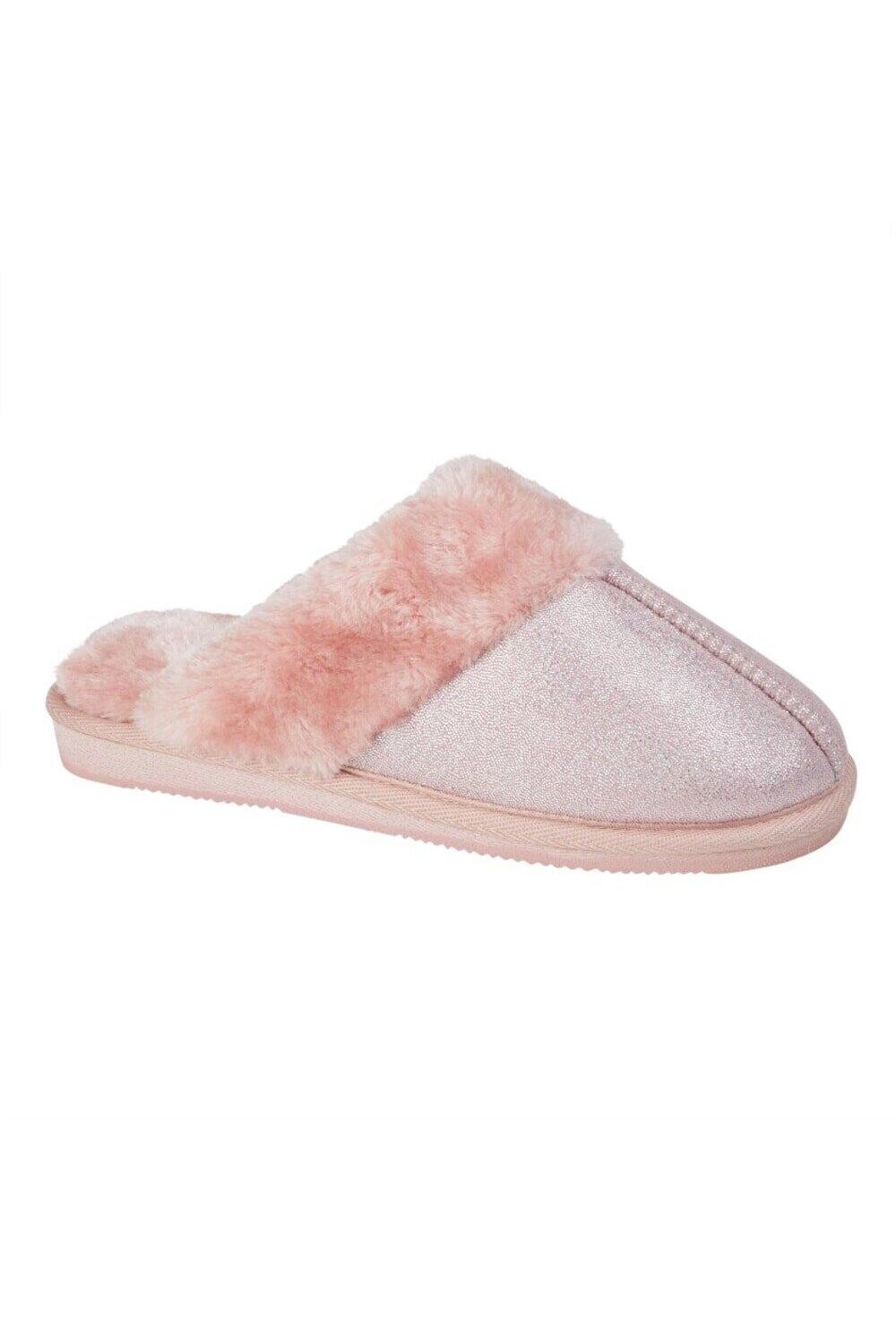 Блестящие тапочки Juliet Sleepers, розовый