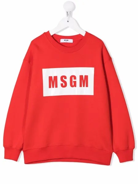 MSGM Kids толстовка с логотипом