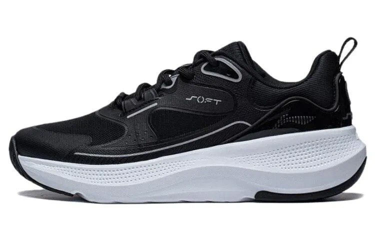 Кроссовки LINING Soft Lifestyle Shoes Women's Low-top Black/white, черный/белый