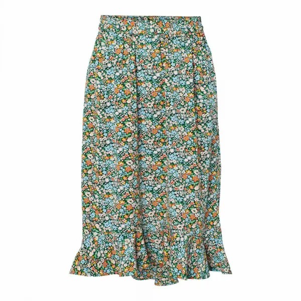 Женская юбка длиной до колен с цветочным принтом PIECES