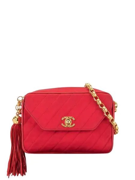 Chanel Pre-Owned каркасная сумка с кисточками