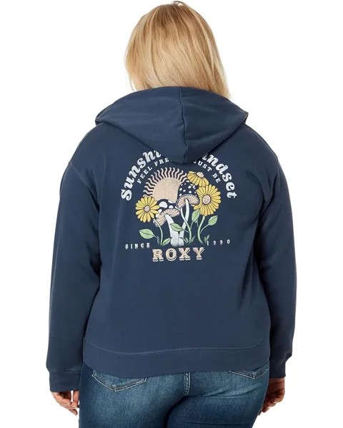Толстовка Roxy Evening Hike Zip-Up Fleece Sweatshirt, цвет Mood Indigo