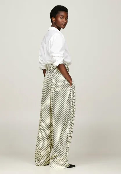 Тканевые брюки FLAG BELTED RELAXED Tommy Hilfiger, светло-желтый